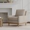 Taupe Abstract Animal Print Chenille Woven Pattern Upholstery Fabric by The Yard - SKU: Bauer Mushroom